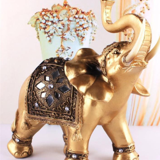Thai Elephant Statue - Resin Craft (One Piece)