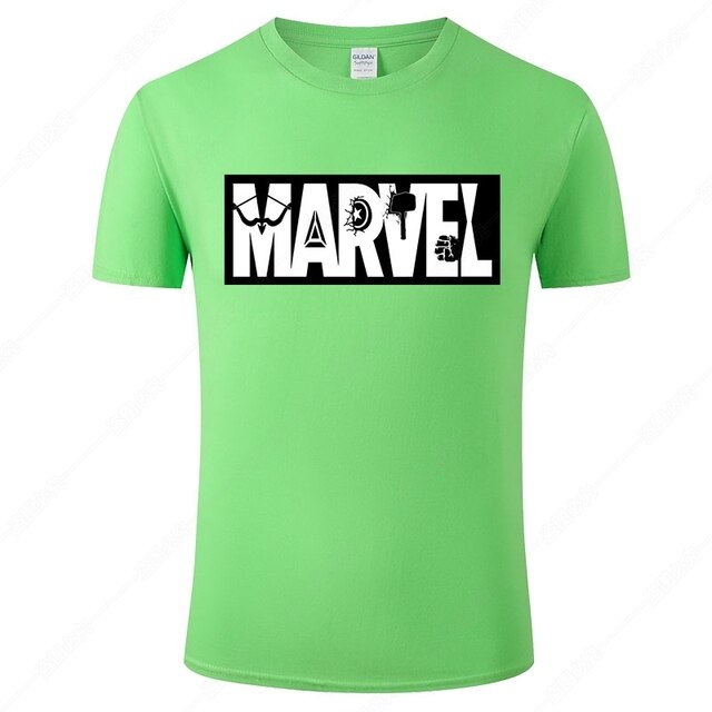 Marvel Printed Cotton Men's T-Shirt - Fashionable Street Style