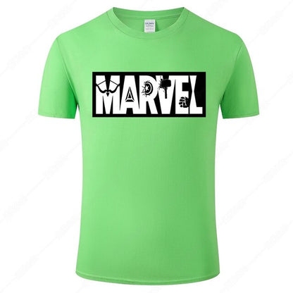 Marvel Printed Cotton Men's T-Shirt - Fashionable Street Style