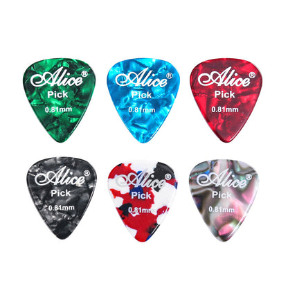 Alice AP100 Celluloid Guitar Picks for Acoustic & Electric