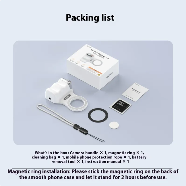 iPhone Magnetic Photography Handle – Wireless Bluetooth MagSafe Camera Aid