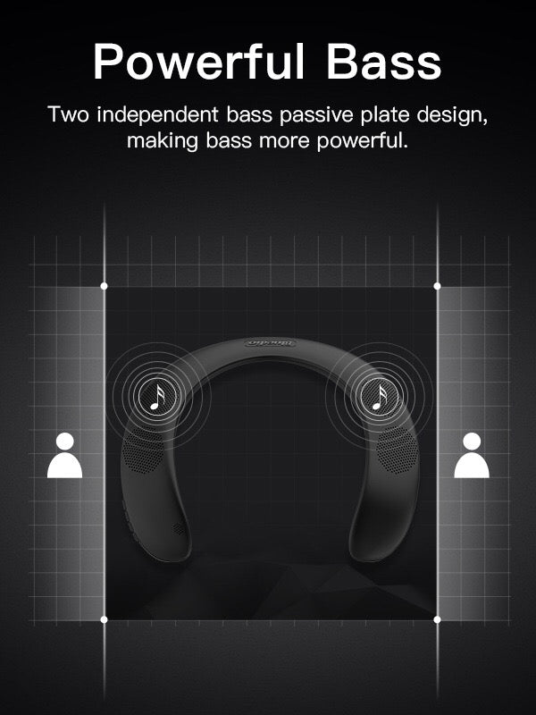 Smart Bluetooth Neckband Speaker SD card RADIO supported