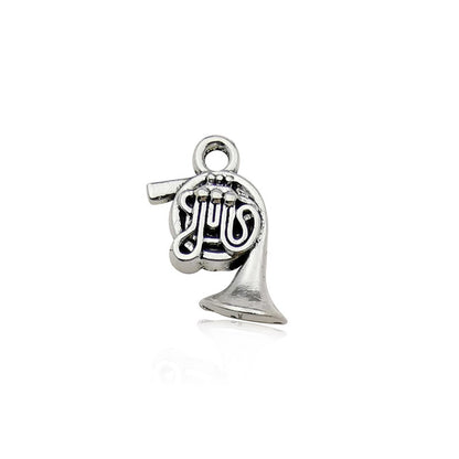 Cute DIY Music Series Violin Guitar Note keychain pendant necklace