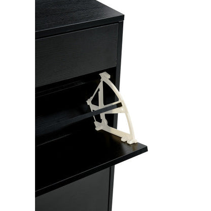 black / white / grey Shoe Cabinet Shoe Storage Shelves 31x43x9 inch