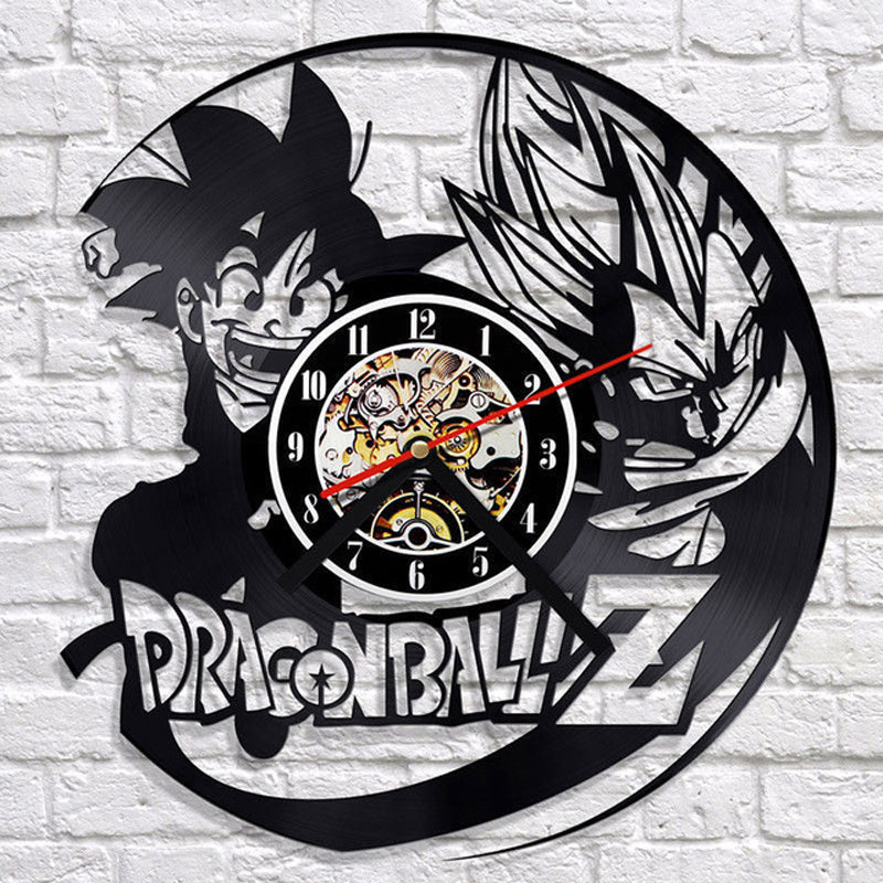3D Creative Vinyl Clock - Dragon Ball Goku Wall Decor