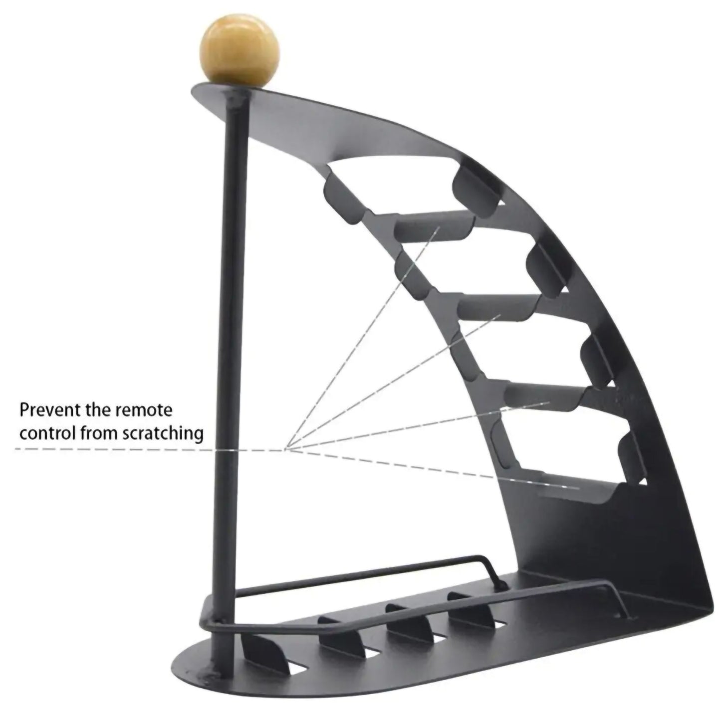 TV Remote Controller Stand Holder - 4-Grid Organizer