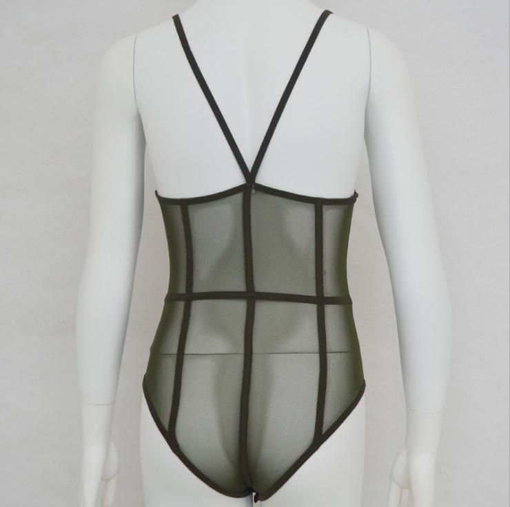 Sexy Mesh Bodysuit with Straps woman women date couple party night clubbing
