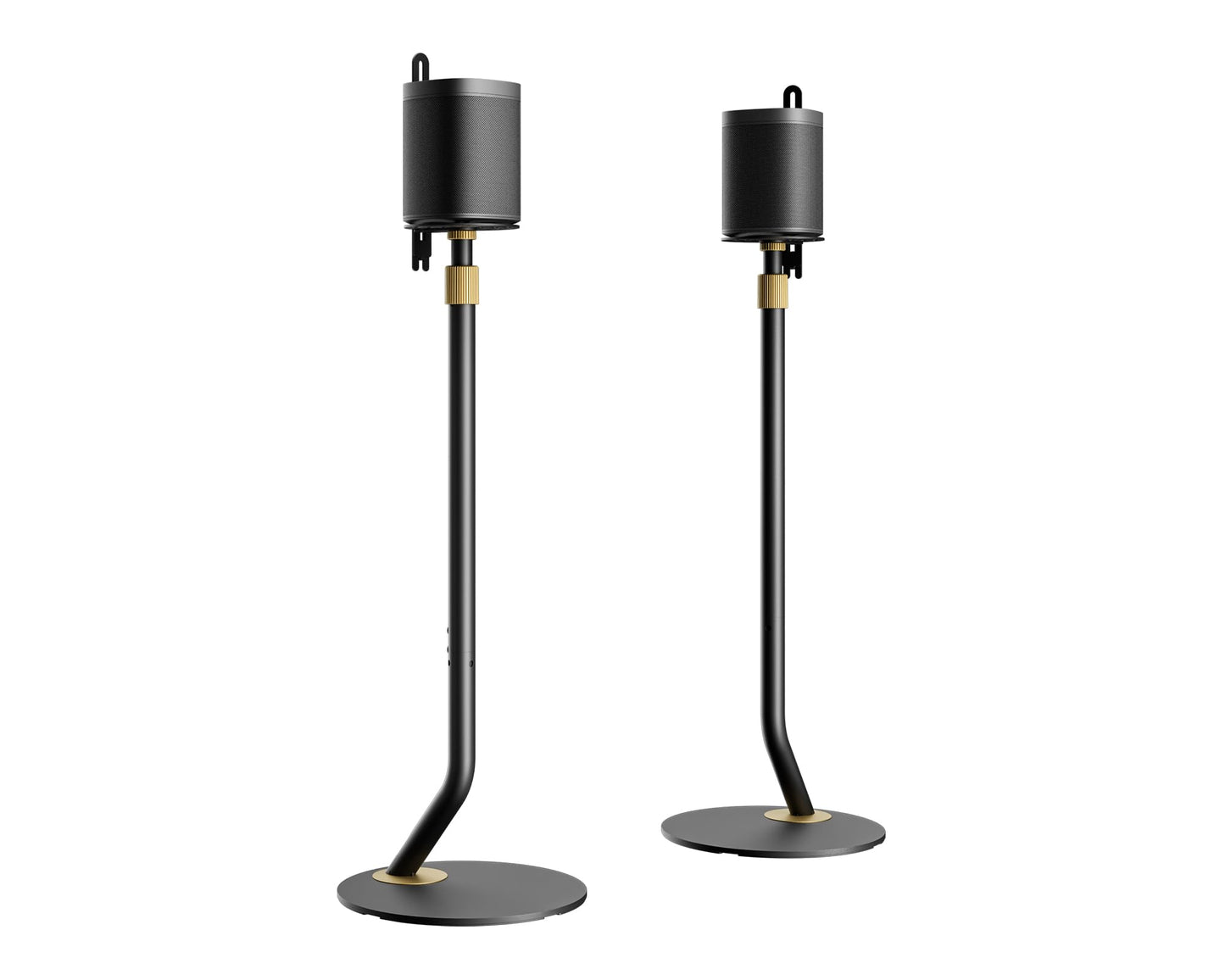 FITUEYES Design Universal Speaker Stand Adjustable Height Speaker Stands Pair for Satellite & Small Bookshelf Speaker up to 11LBS Extend 27.5” to 39.3” for Sony Harmon Kardon Bose JBL Master Series