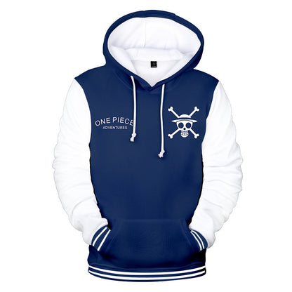 One Piece Anime Animation Digital Print Men Man Hoodie