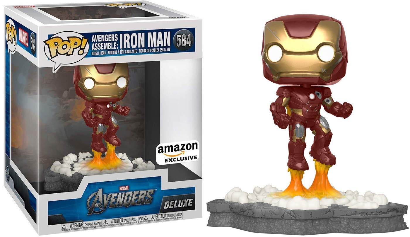 Funko Pop! Deluxe Marvel: Avengers Assemble Series - Iron Man Amazon Exclusive Figure 1 of 6