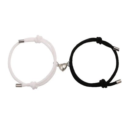 Alloy Love Magnet Suction Couple Bracelet birthday valentine romance gift