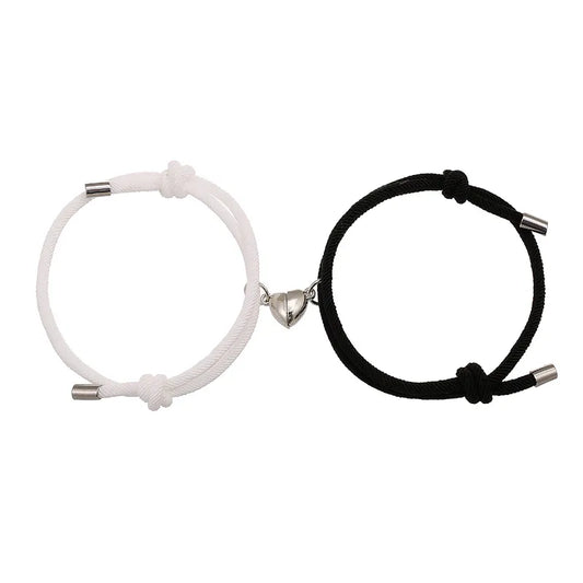 Alloy Love Magnet Suction Couple Bracelet birthday valentine romance gift