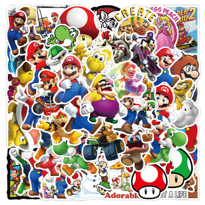 Super Mario Waterproof Stickers for Suitcase & Skateboard
