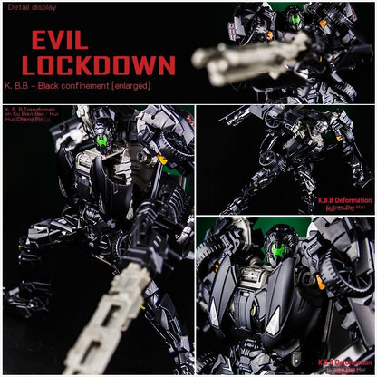 KBB Dark Edition Transformer Lamborghini Robot Model