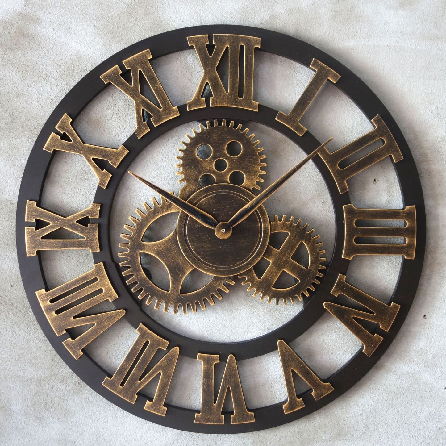 Industrial Gear Wall Clock Vintage style