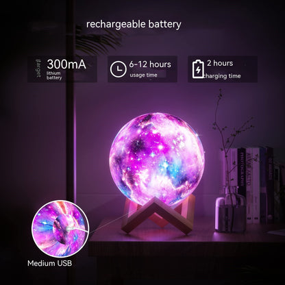 3D Printing Moon Light Galaxy LED Light