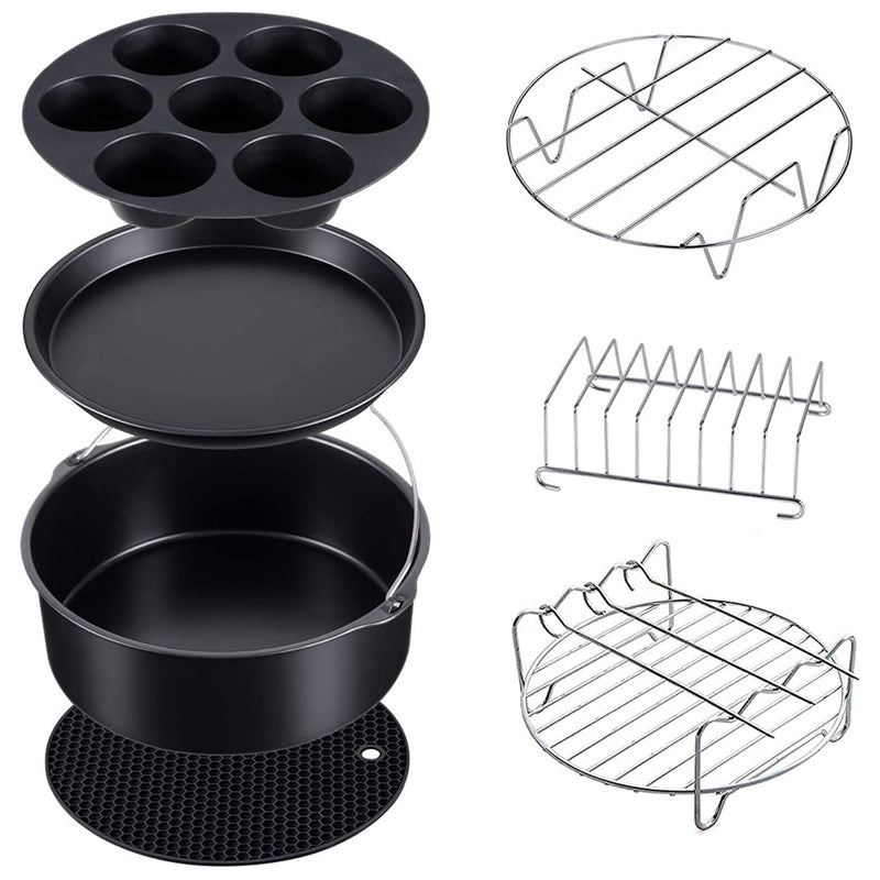 7 Pieces Silicone Grill Accessories for Air Fryers