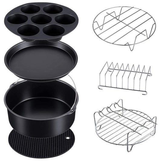 7 Pieces Silicone Grill Accessories for Air Fryers