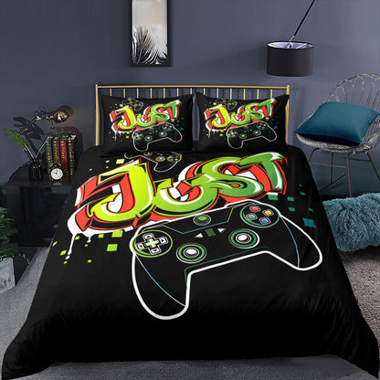 Video Game Print Duvet Cover Set for Bedroom (2/3pcs)