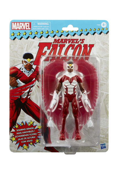 Marvel Legends Series Falcon 6-inch Retro Packaging Action Figure Toy 3 Accessories