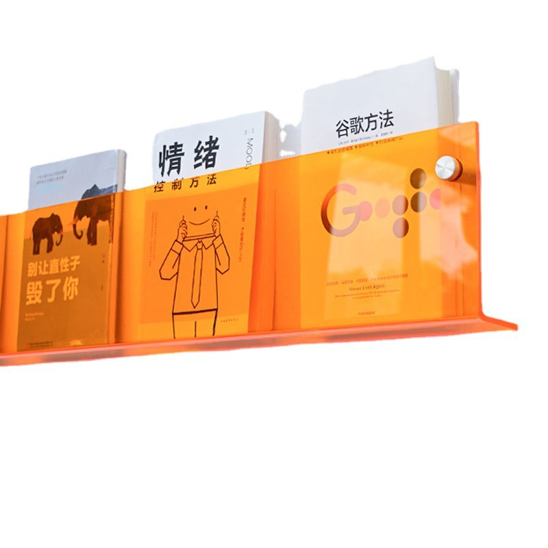 Creative Wall Mounted Bookshelf Shelf Acrylic multi length