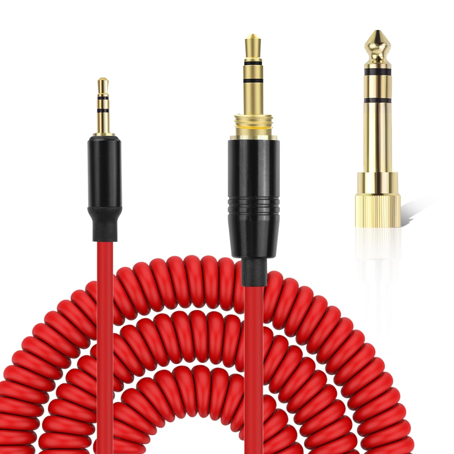 Headphone Cord 2.5mm to 3.5mm Audio Cable Compatible with Bose QuietComfort QC35 QC35ii QC25 On-Ear 2 OE2 OE2i Soundlink SoundTrue Headphones Coiled Works on PC/PS4/ PS5/ Guitar(4-14Ft)