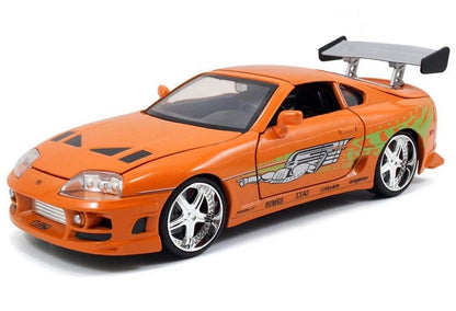Jada Toys Fast & Furious 1:24 Brians Toyota Supra Die-cast Car toys for kids and adults Orange (97168)