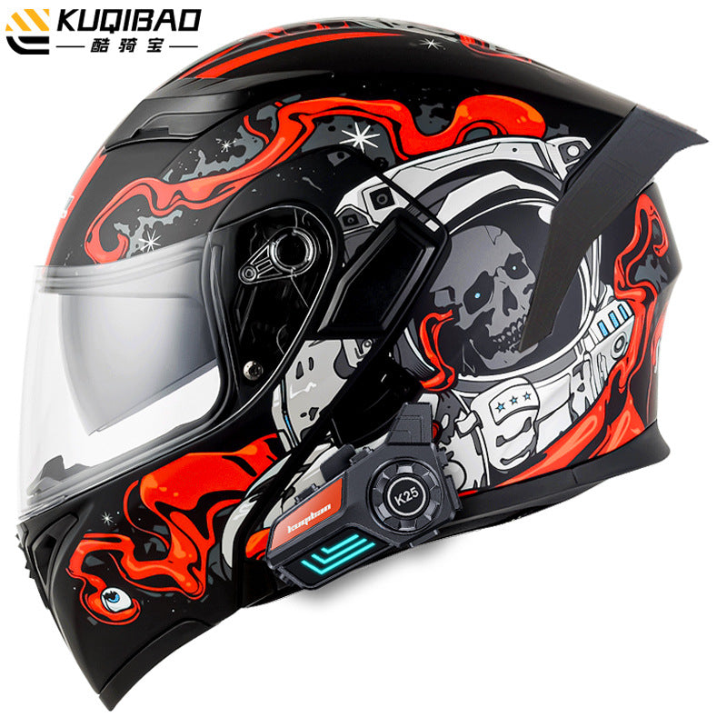 Cool Ride Anti-Fog Dual Lens Bluetooth Motorcycle Helmet