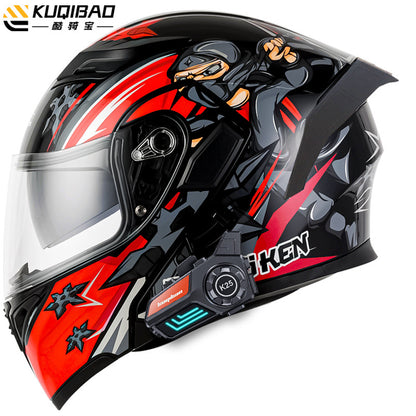 Cool Ride Anti-Fog Dual Lens Bluetooth Motorcycle Helmet
