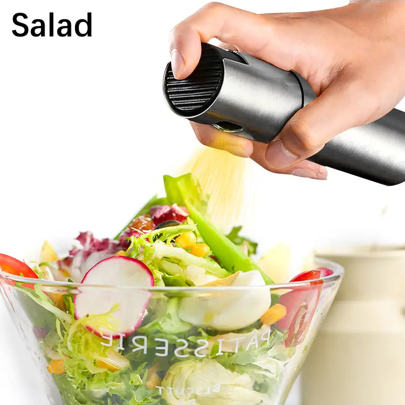 Stainless Steel BBQ Fuel Spray Bottle with Brush & Funnel