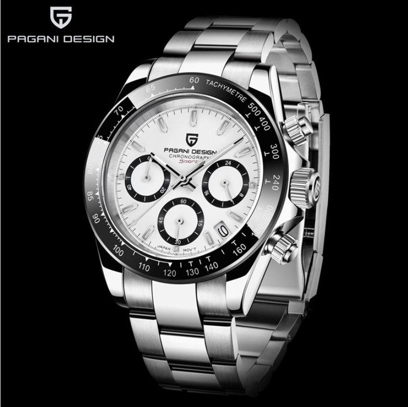 PAGANI Men's Quartz Watch with Luminous Calendar