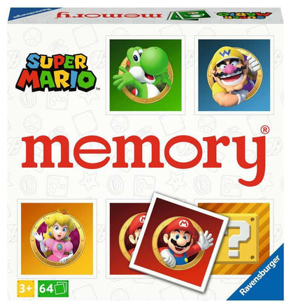 Ravensburger Super Mario Large Memory - Matching Picture Snap Pairs Game for Kids Age 3 Years and Up