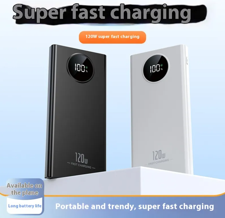 Super Fast Charge Power Bank PD 120W FAST CHARGING 10000 20000MAH BATTERY DISPLAY