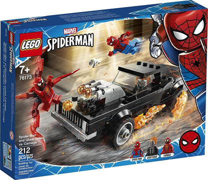 LEGO Marvel Spider-Man: Spider-Man and Ghost Rider vs. Carnage 76173 Collectible Building Toy for Kids New 2021 (212 Pieces) Multicolor
