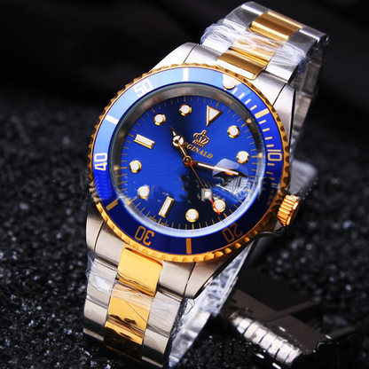 Stylish Men's Quartz Watch with Date Function (Green) 4cm various colors