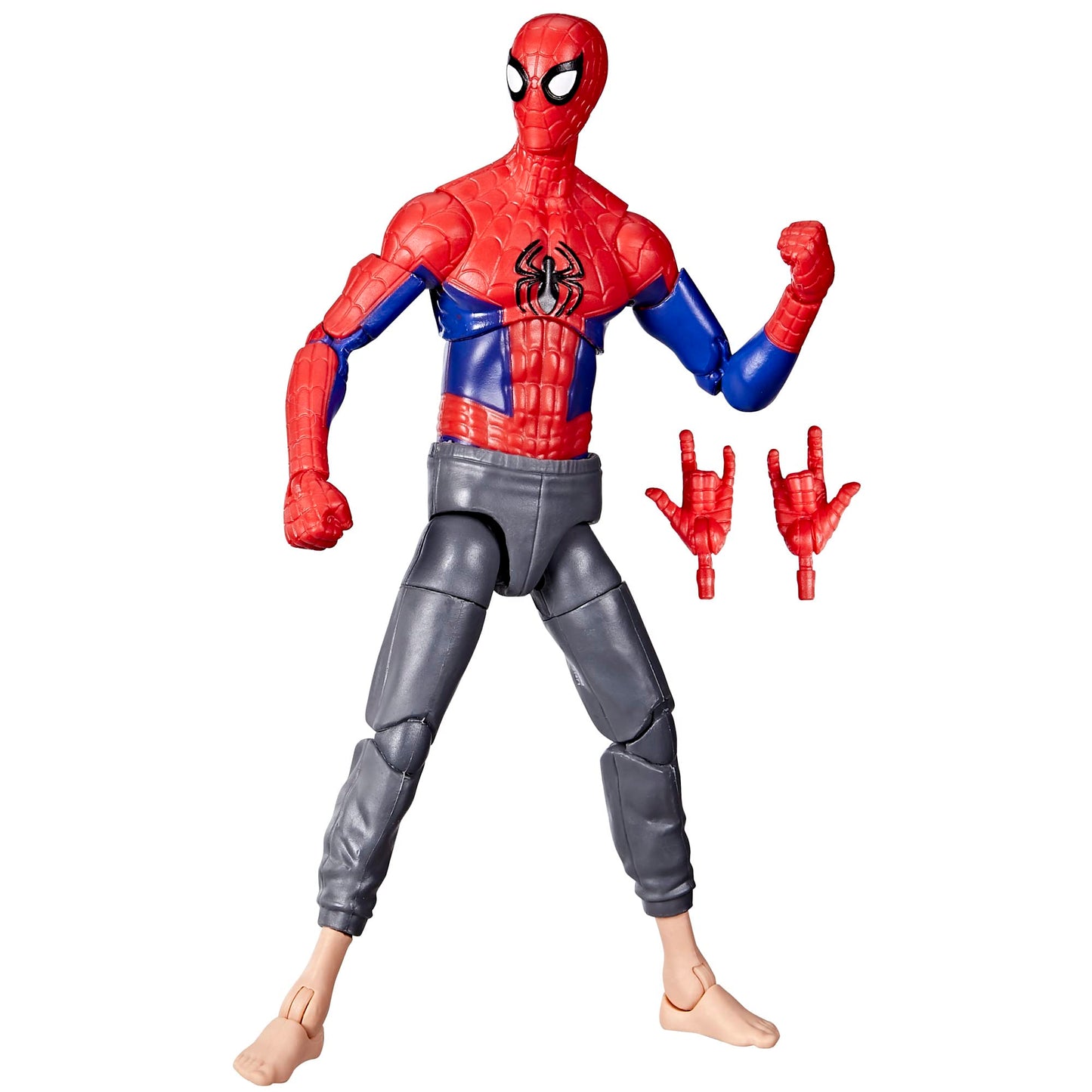 Spiderman Marvel Legends Series Across The Spider-Verse Peter B Parker 6-inch Action Figure Toy 2 Accessories
