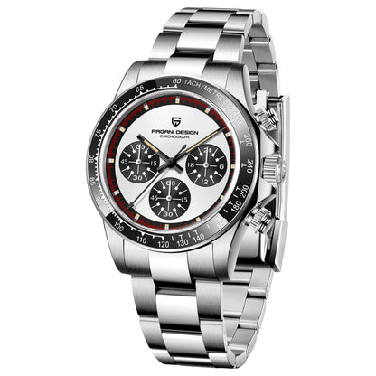 Berjani Men Stainless Steel Chronograph Quartz Watch