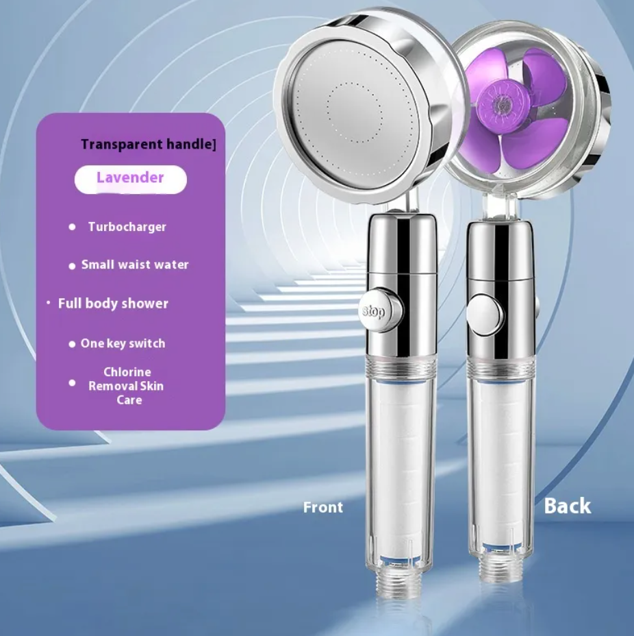 High pressure Turbo Handheld Shower head with filter