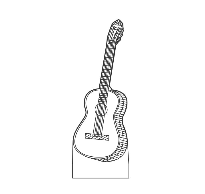 3D Guitar + other Musical instruments Model Night Light with USB and Battery