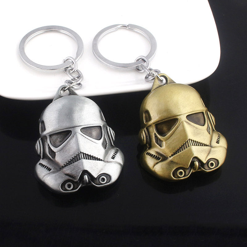 Star Wars Black and White Metal Keychain Accessory