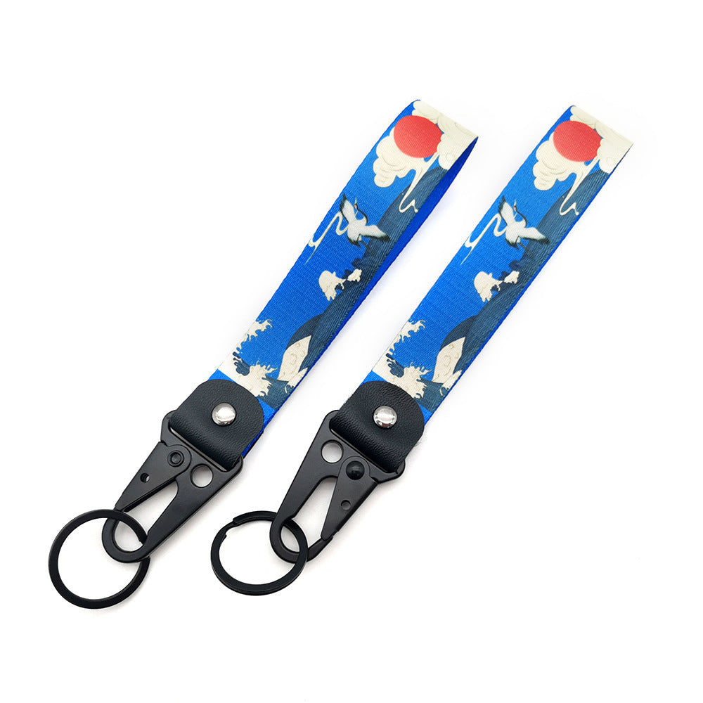 JDM Culture Keychain Wrist Strap with Digital Print 19.5cm x 2.5cm