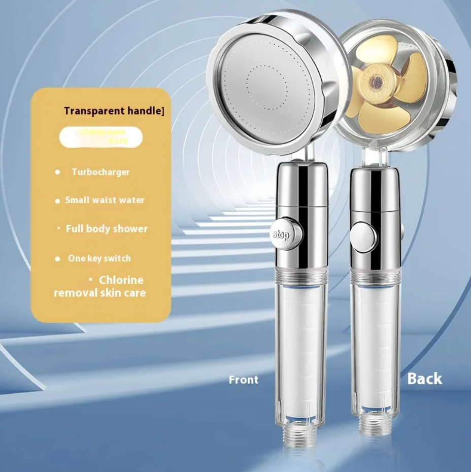 High pressure Turbo Handheld Shower head with filter