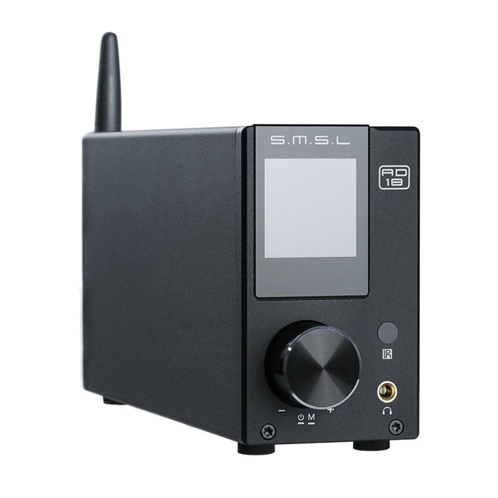 S.M.S.L AD18 Audio HiFi Stereo Amplifier with Bluetooth 4.2 Supports Apt-XUSB DSP Full Digital Power Amplifier 2.1 Small 80Wx2 Class D Amplifier with Subwoofer Output