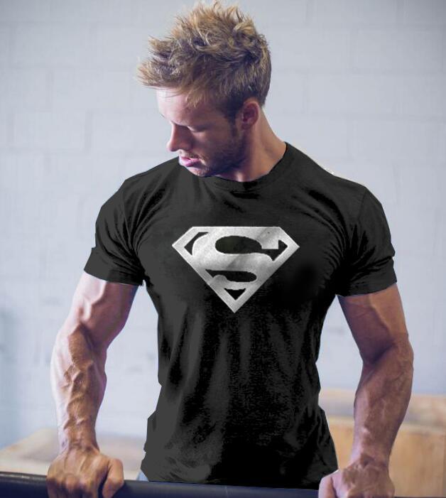 Men DC Superman T-Shirt for Fitness Training Wear
