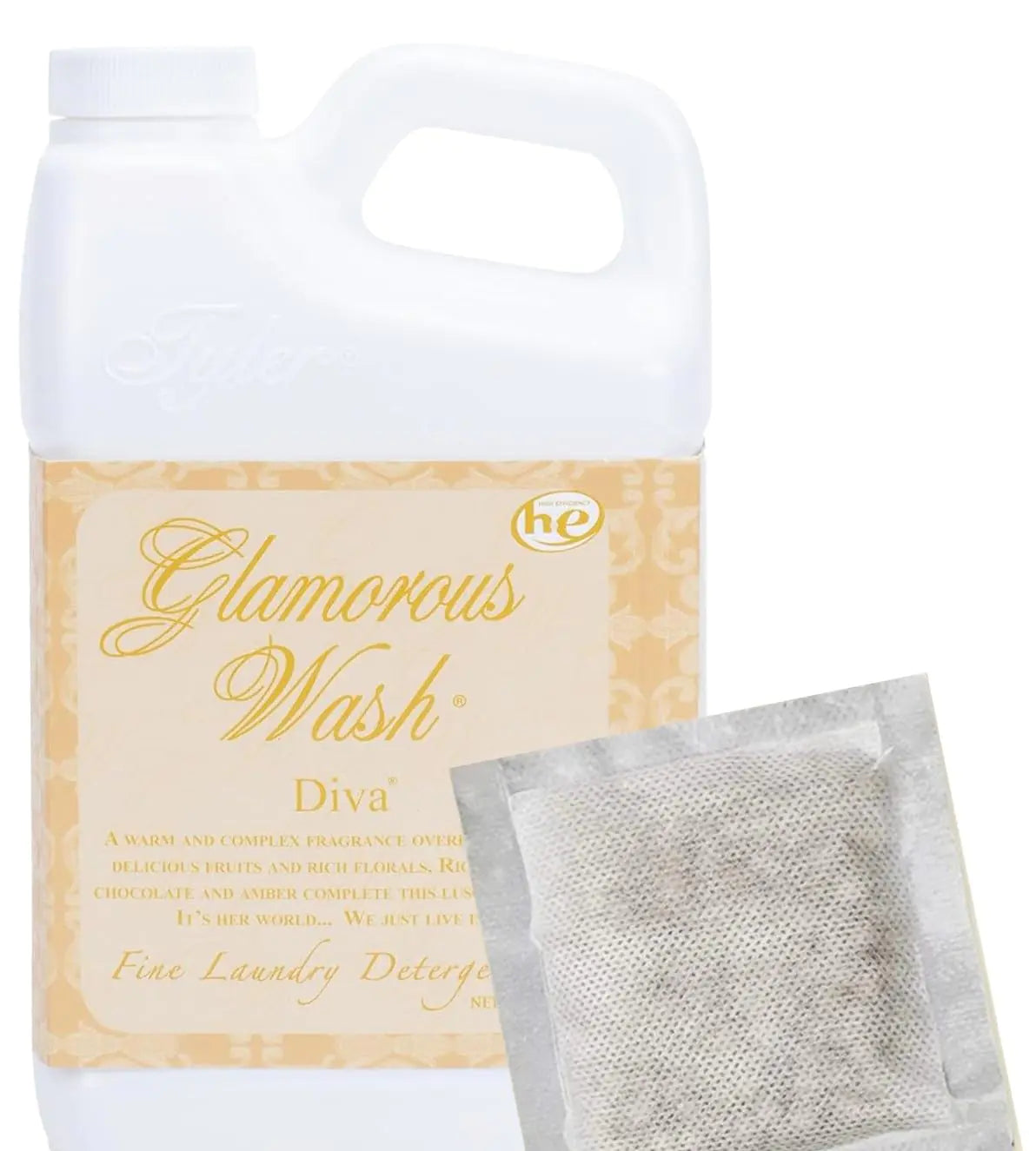 TYLER Liquid Kathina Glamorous Fine Laundry Detergent 64 Ounce w/Dryer Sachet Pouch !!
