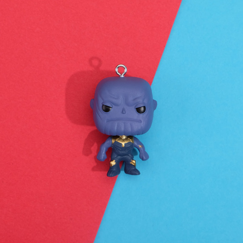 Creative Marvel Q-Version Hero Figurines DIY Decor