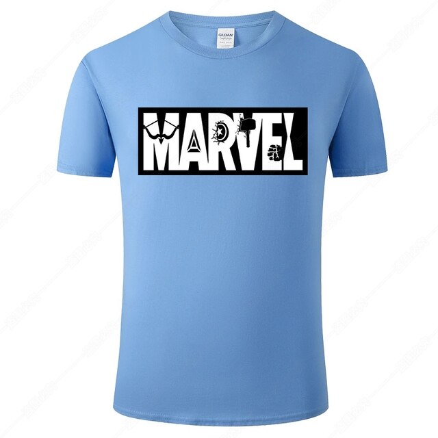 Marvel Printed Cotton Men's T-Shirt - Fashionable Street Style