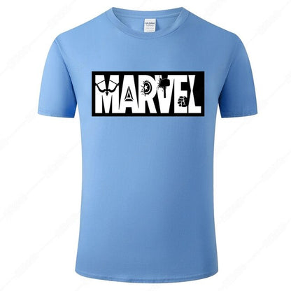 Marvel Printed Cotton Men's T-Shirt - Fashionable Street Style