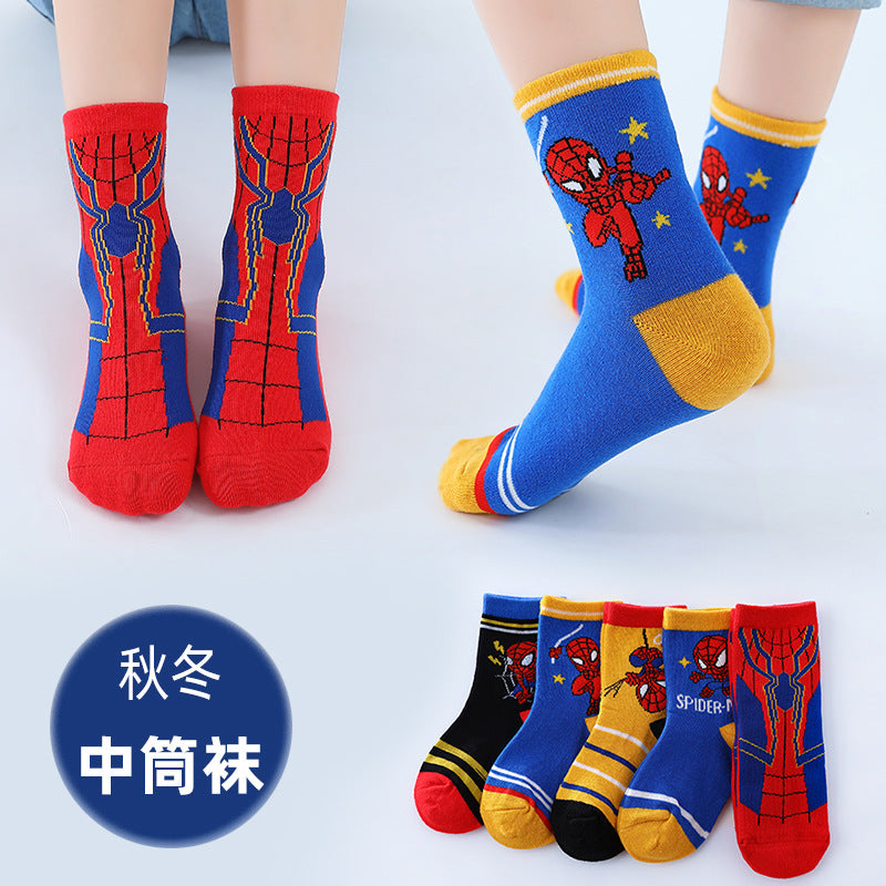 Boys boy Cotton Cartoon Socks - Transformers & Ultraman