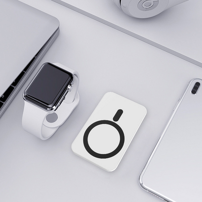 15W Wireless MAGNETIC Power Bank 5000MAH WITH BUILT IN CASE STAND